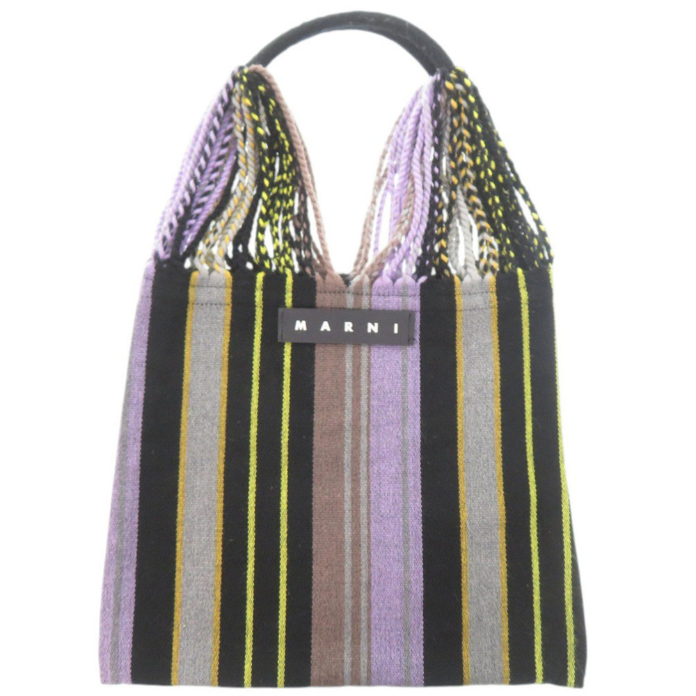 Marni Hammock Bag Logo Black Tote 1654MARNI
